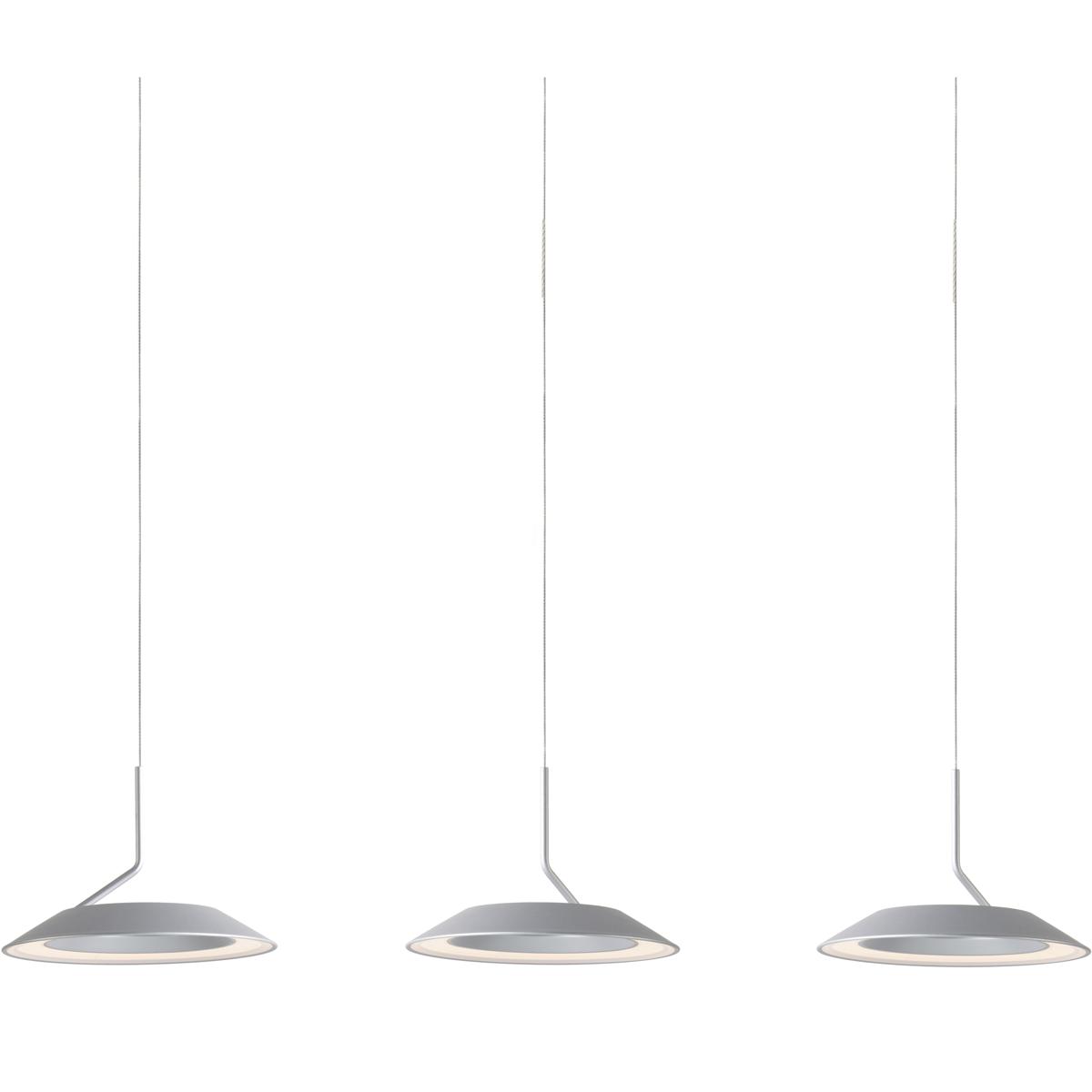 Koncept RYP-L3-SW-SIL Royyo LED 6.5 inch Silver Pendant Ceiling Light